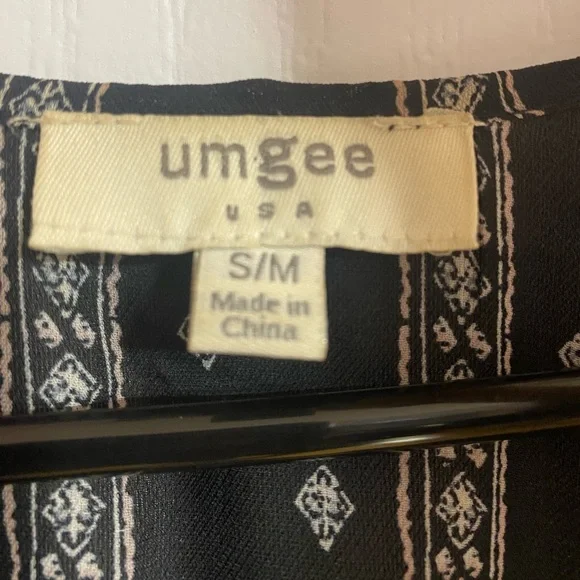 Umgee Oversized Boho Lightweight Coastal Side Slits Kimono Cardigan Size S/M - Picture 10 of 11